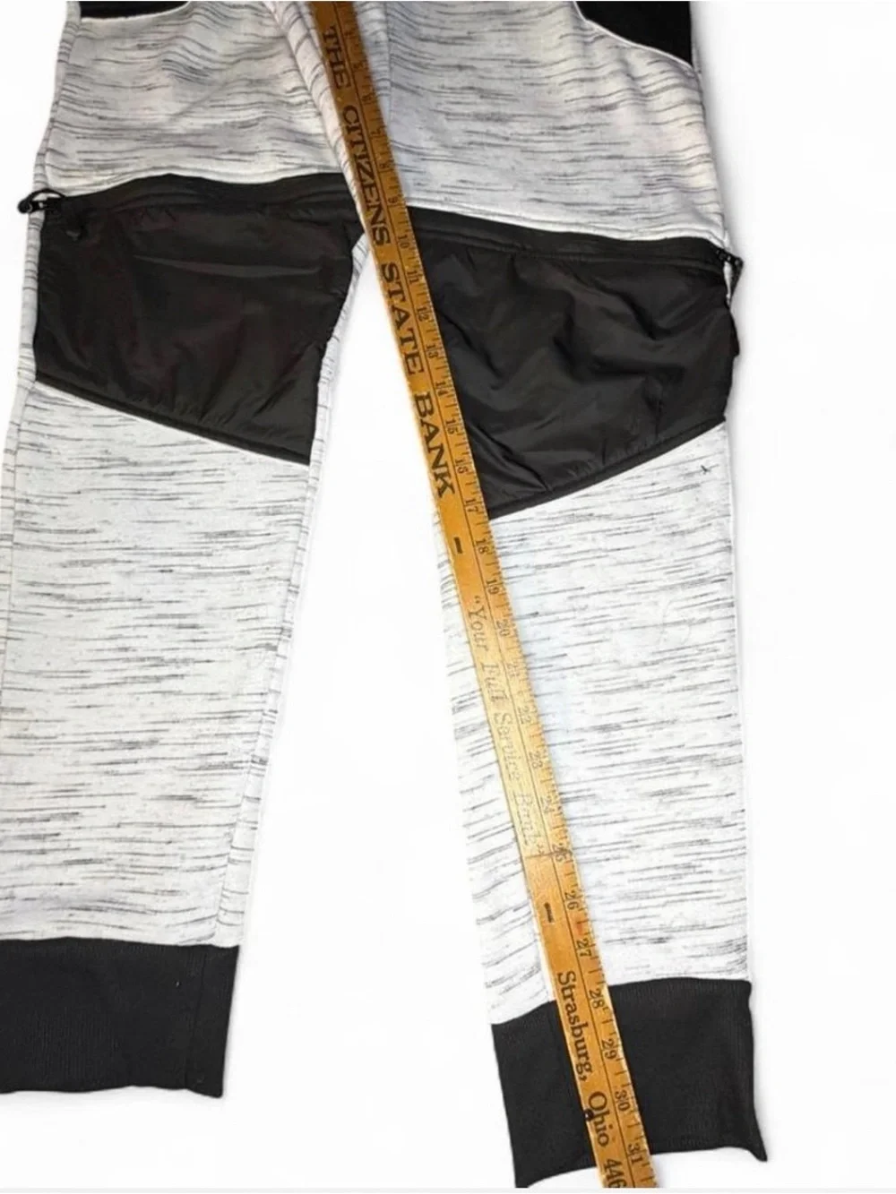 Steve’s Jeans Black & Gray Tech Jogger Pants Size Small Streetwear Skate Urban